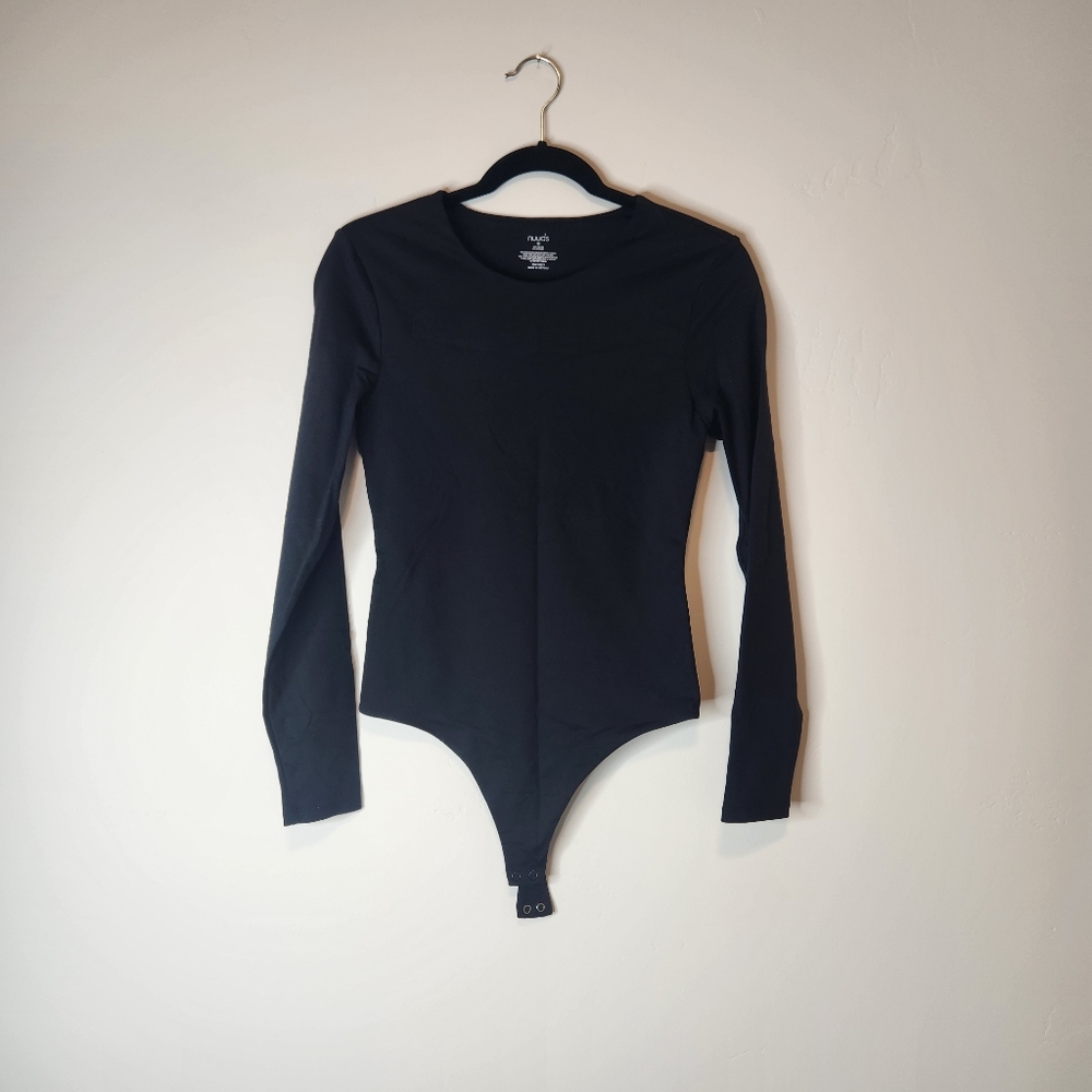 Nuuds Long Sleeve Crewneck Bodysuit Size Medium - Picture 2 of 6